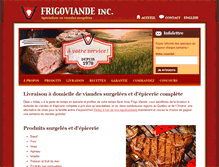 Tablet Screenshot of frigoviande.com